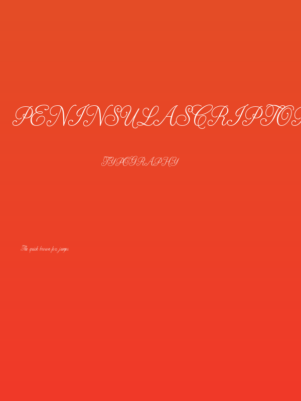 PeninsulaScriptOpti-Three Poster