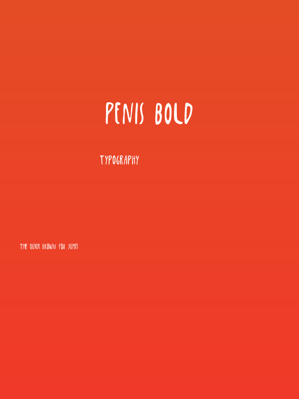 Penis Bold Poster