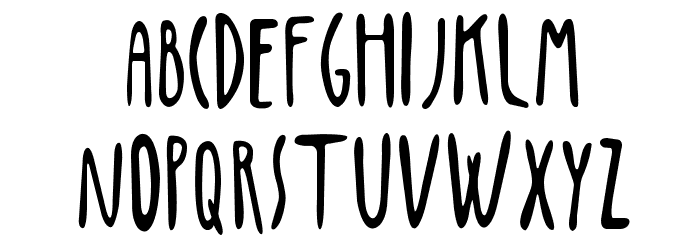Penis Bold Font LOWERCASE