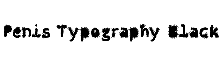 Penis Typography Black  नि: शुल्क फ़ॉन्ट्स डाउनलोड