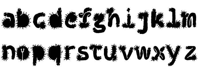 Penis Typography Black Font LOWERCASE