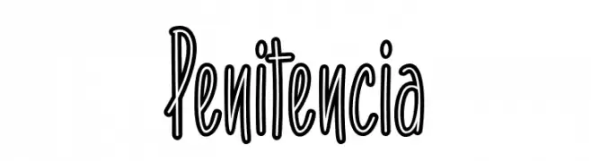 Penitencia  font caratteri gratis