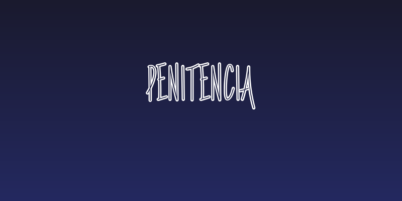 Penitencia Social Header