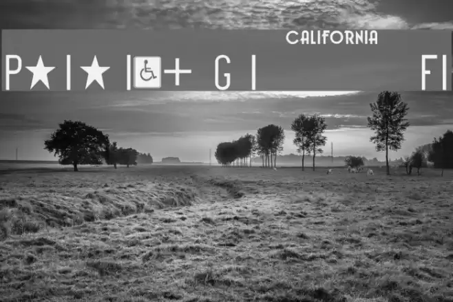 Penitentiary Gothic Fill Font examples