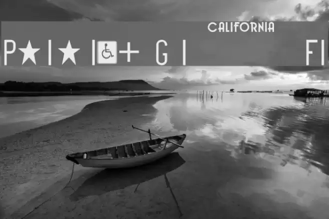 Penitentiary Gothic Fill Font examples