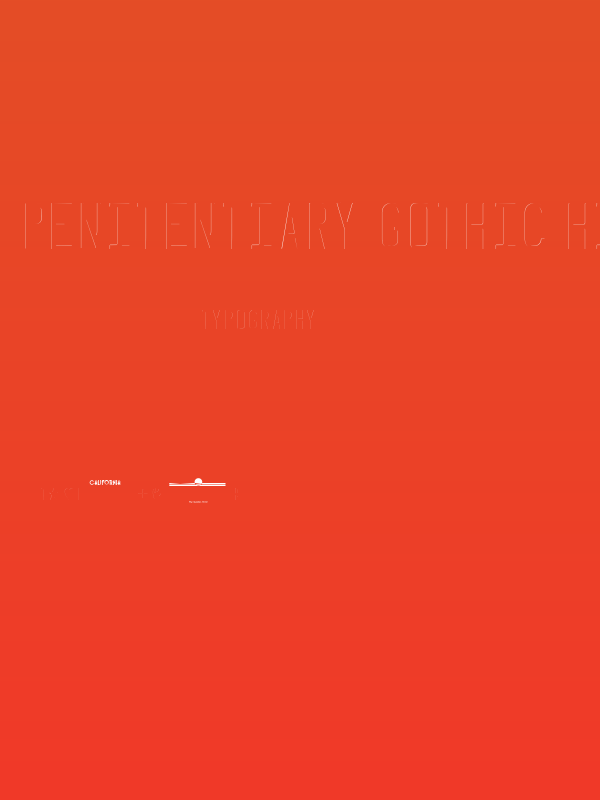 Penitentiary Gothic Hilite Poster