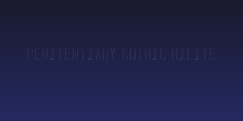 Penitentiary Gothic Hilite Social Header