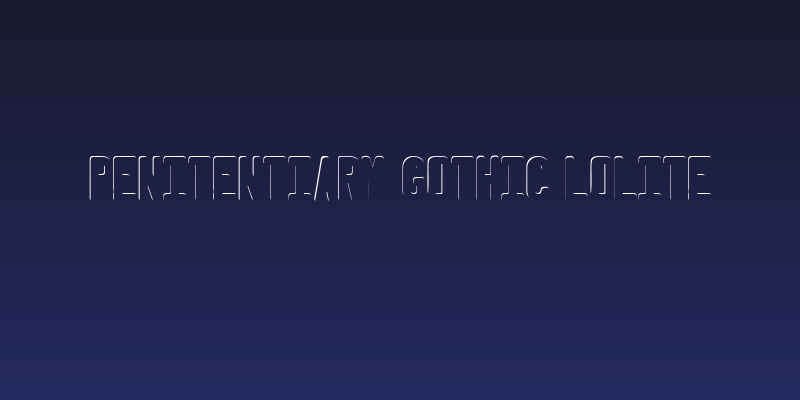 Penitentiary Gothic Lolite Social Header