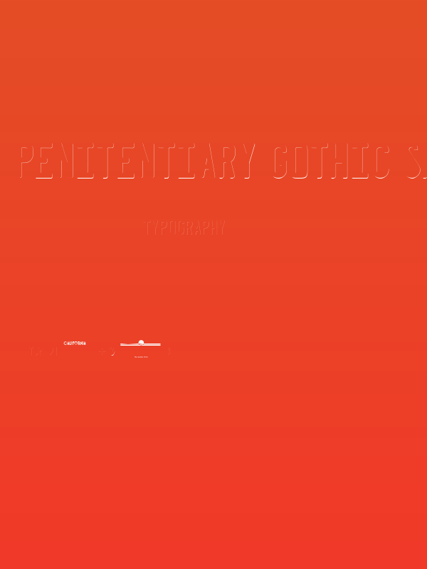 Penitentiary Gothic Shadow Poster