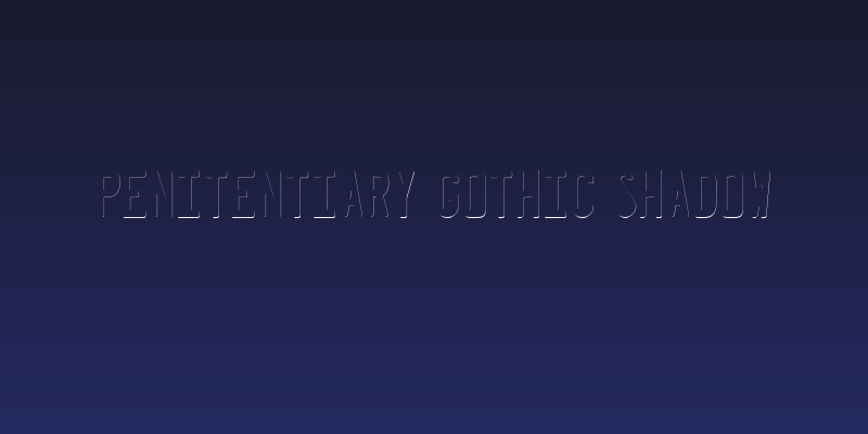 Penitentiary Gothic Shadow Social Header