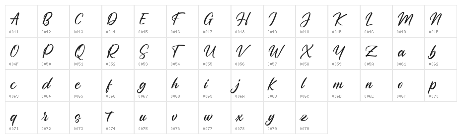 Penleigh FREE Character Map