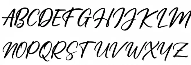 PenleighFREE フォント 大文字