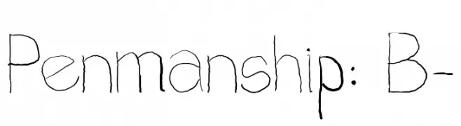 Penmanship: B-  Скачать бесплатные шрифты