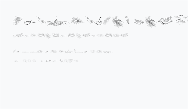 Penmanship Birds Free Business Card