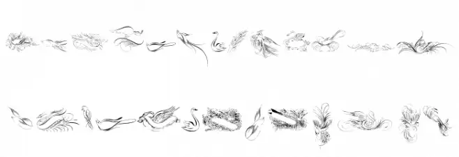 Penmanship Birds Free Fuentes MINÚSCULAS