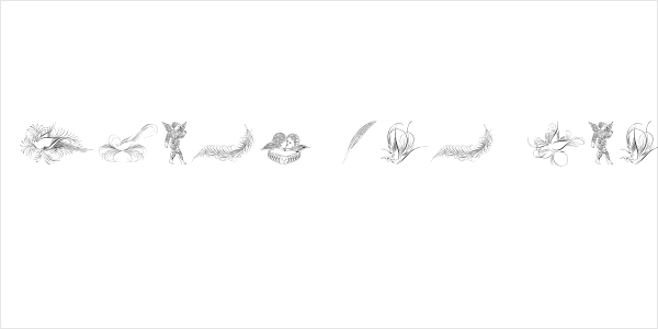 Penmanship Birds and Ornaments Free Logo