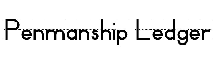 Penmanship Ledger  フリーフォントのダウンロード