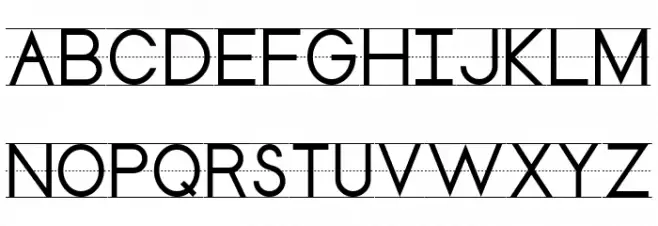 Penmanship Ledger خط أحرف كبيرة
