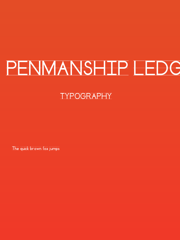 Penmanship Ledger Poster