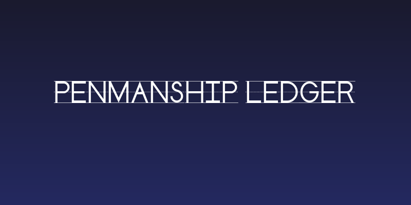 Penmanship Ledger Social Header