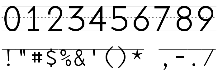 Penmanship Print Font OTHER CHARS