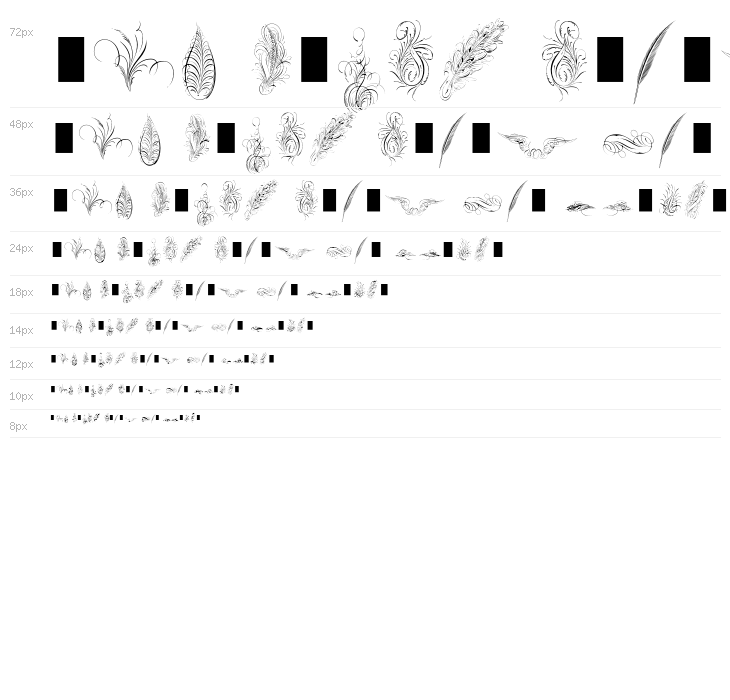 PenmanshipFeathers Waterfall