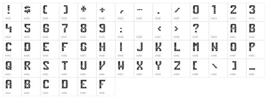 Penn Station Character Map