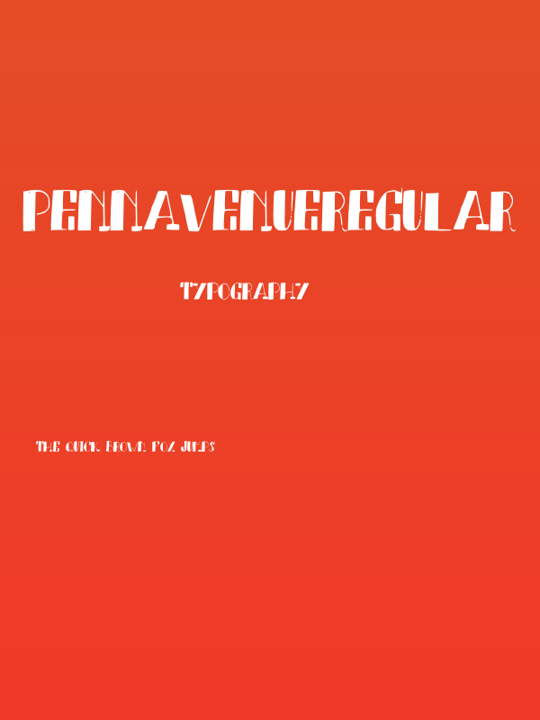 PennAvenue-Regular Poster