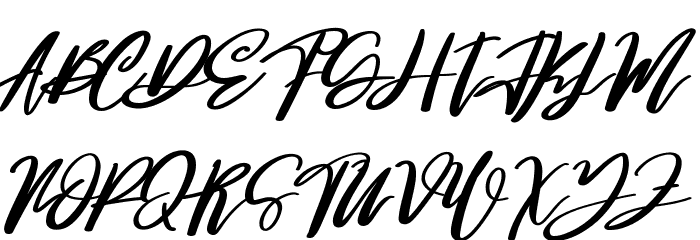 Pennature Font UPPERCASE