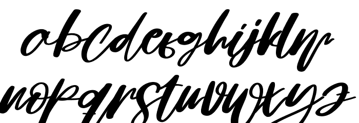 Pennature Font LOWERCASE