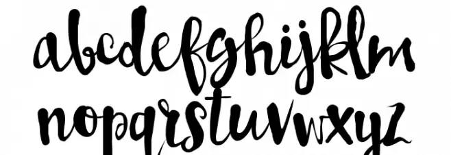 Pennellino फ़ॉन्ट लोअरकेस