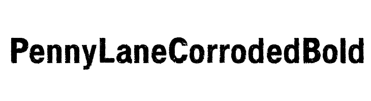 Penny Lane Corroded Bold Шрифта