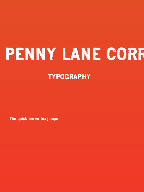 Penny Lane Corroded Bold Poster