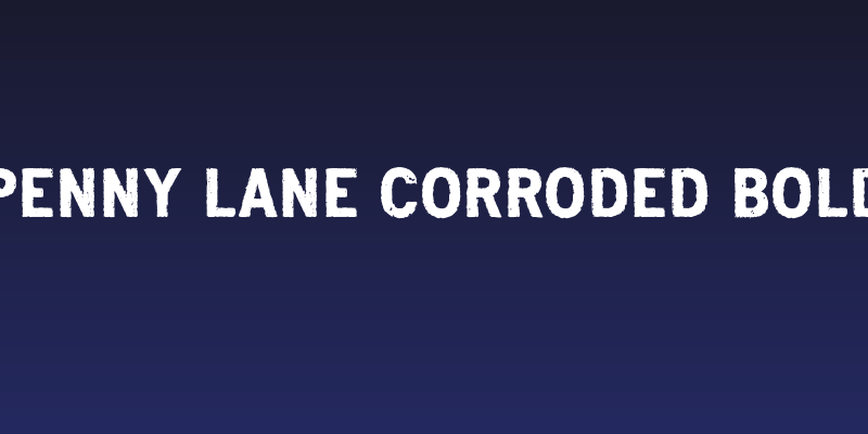 Penny Lane Corroded Bold Social Header
