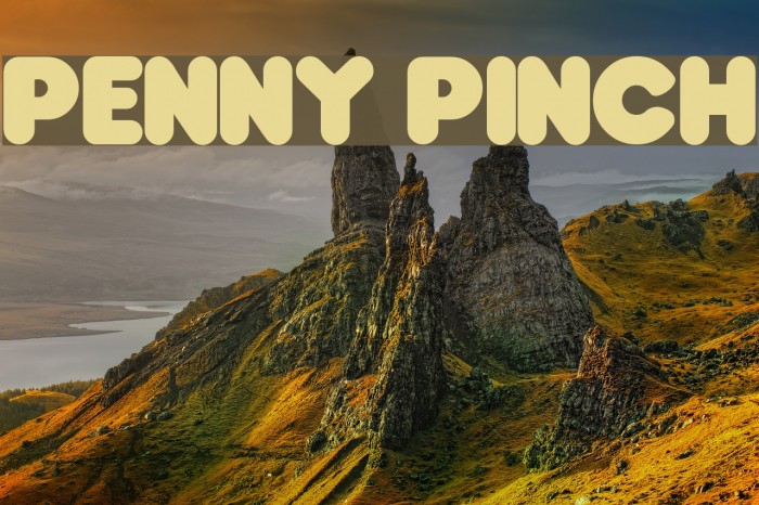 Penny Pinch Font examples