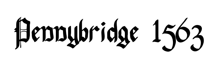 Pennybridge 1563  免费字体下载
