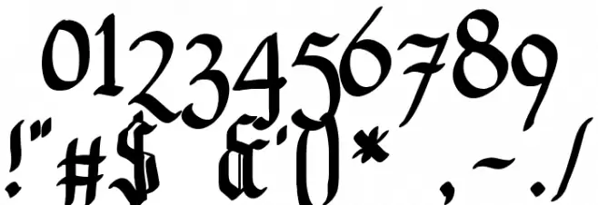 Pennybridge 1563 Font OTHER CHARS