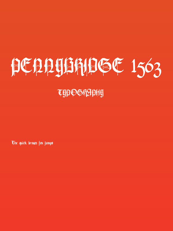 Pennybridge 1563 Poster