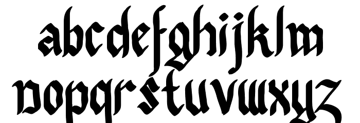 Pennybridge 1563 Font LOWERCASE