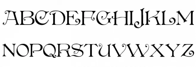 Penshurst 字体 大写