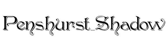 Penshurst_Shadow  font caratteri gratis