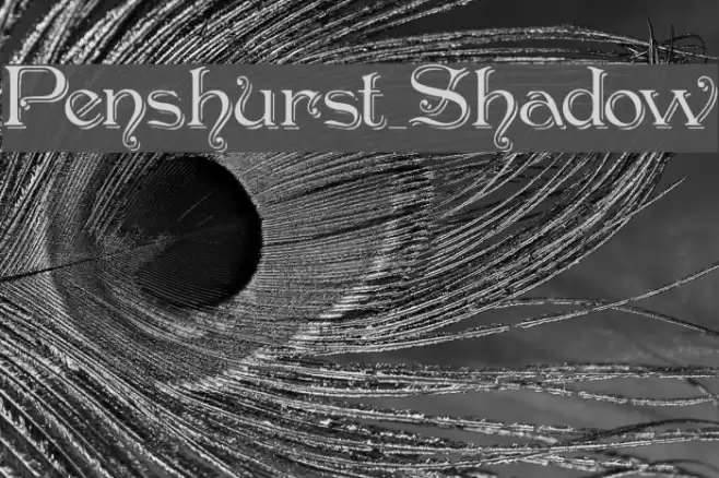 Penshurst_Shadow Caratteri examples