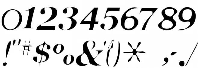 Pensmooth Font OTHER CHARS