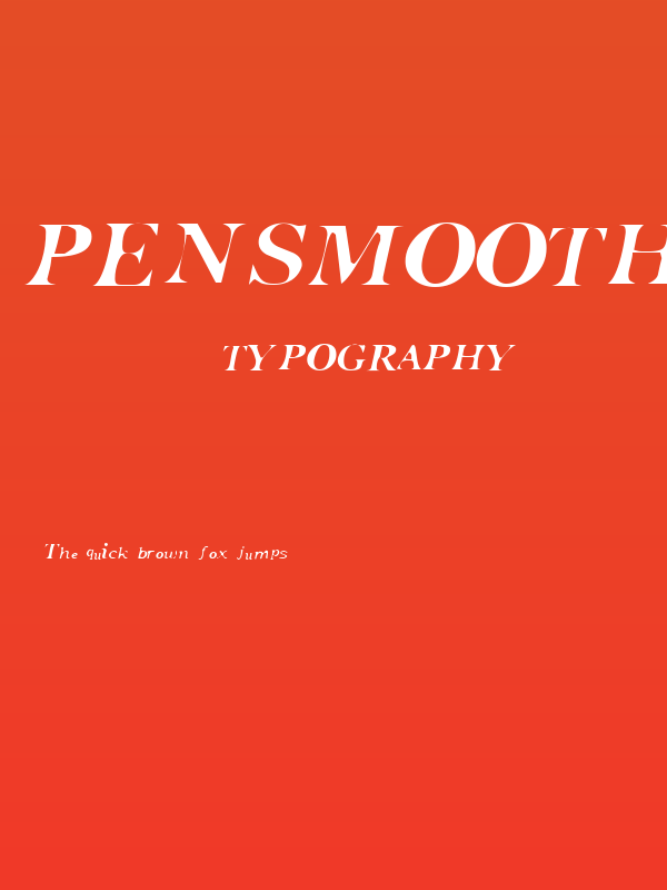 Pensmooth Poster
