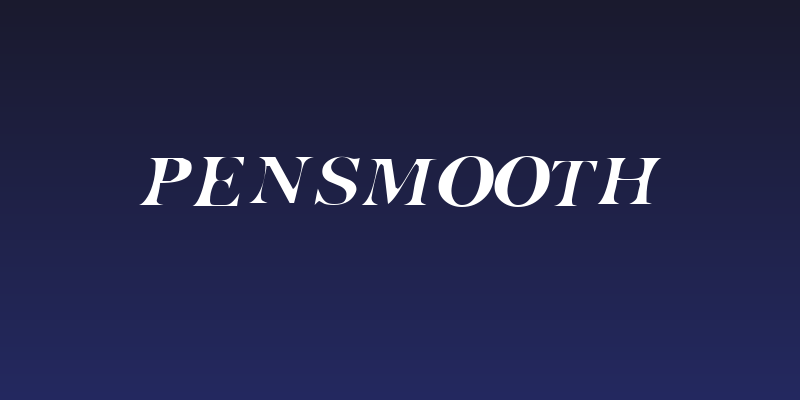 Pensmooth Social Header