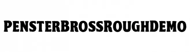 PensterBrossRoughDemo  baixar fontes gratis