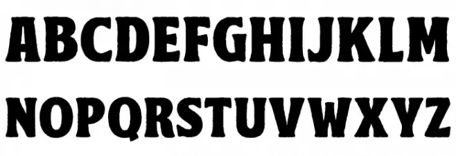 PensterBrossRoughDemo Шрифта ВЕРХНИЙ