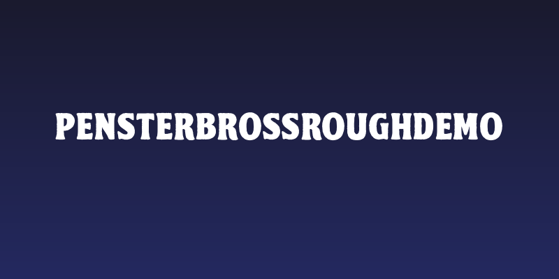PensterBrossRoughDemo Social Header