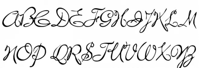 Penstyle Schriftart Groß