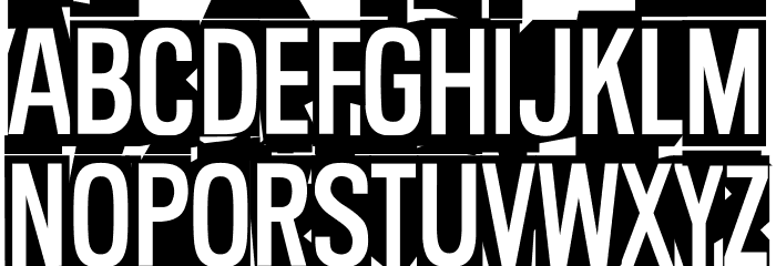 Pent-Up Rage Font LOWERCASE